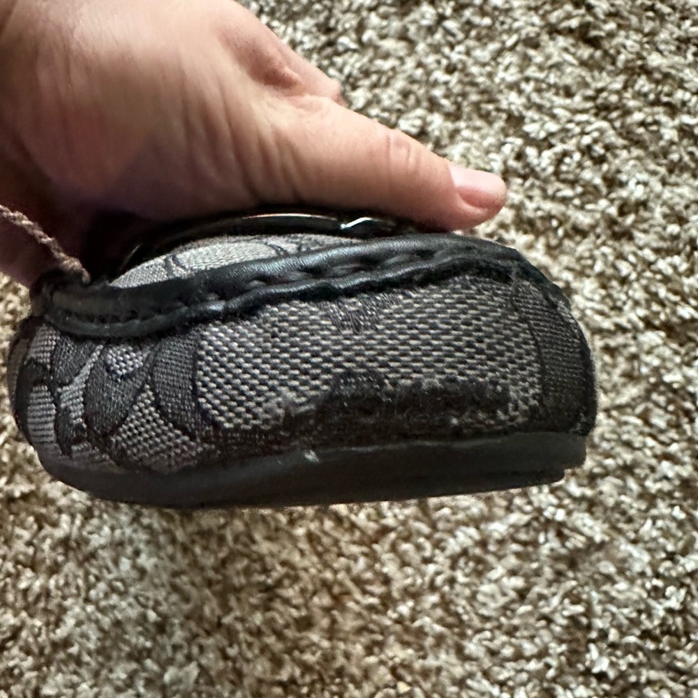 Coach Olive Outline Signature C Monogram Loafers - BLACK SMOKE - Picture 4 of 6